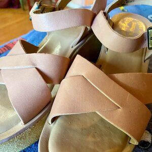 NWOT Kork-Ease Ava Classic - Size 7 - Natural Vechettta Leather Wedge Sandals